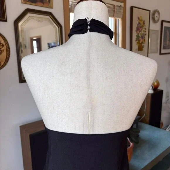 Y2K Express Gold and Black Halter Top - Picture 5 of 5